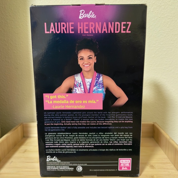 Barbie Signature Laurie Hernandez 2016 Olympic Gymnast Doll | Limited Edition - Picture 3 of 5